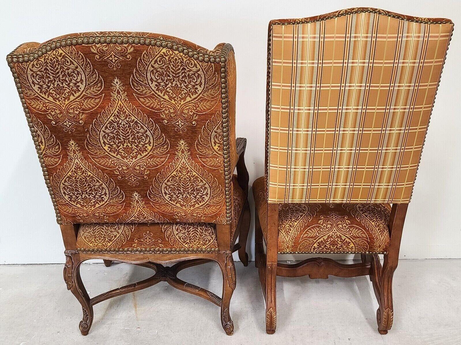 Late 20th Century Os De Mouton Wingback Dining Chairs by Century Furniture, Set of 8 For Sale