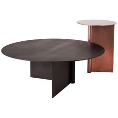 Os Table Large II in Aluminum, Blackened, Brass, Copper finish