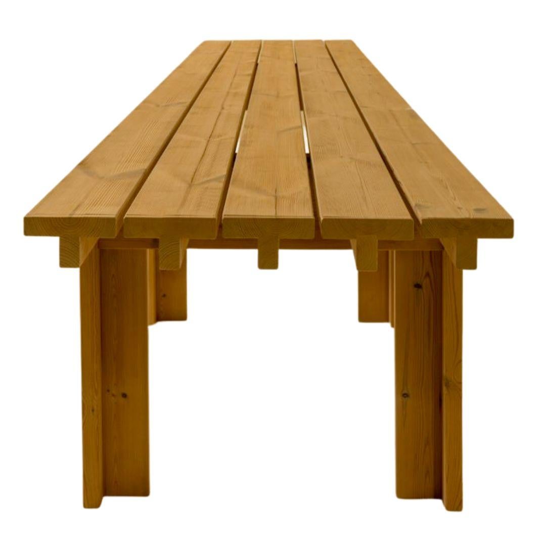  'Osa' Outdoor Dining Table in Solid Finnish Pine for Vaarnii For Sale 8