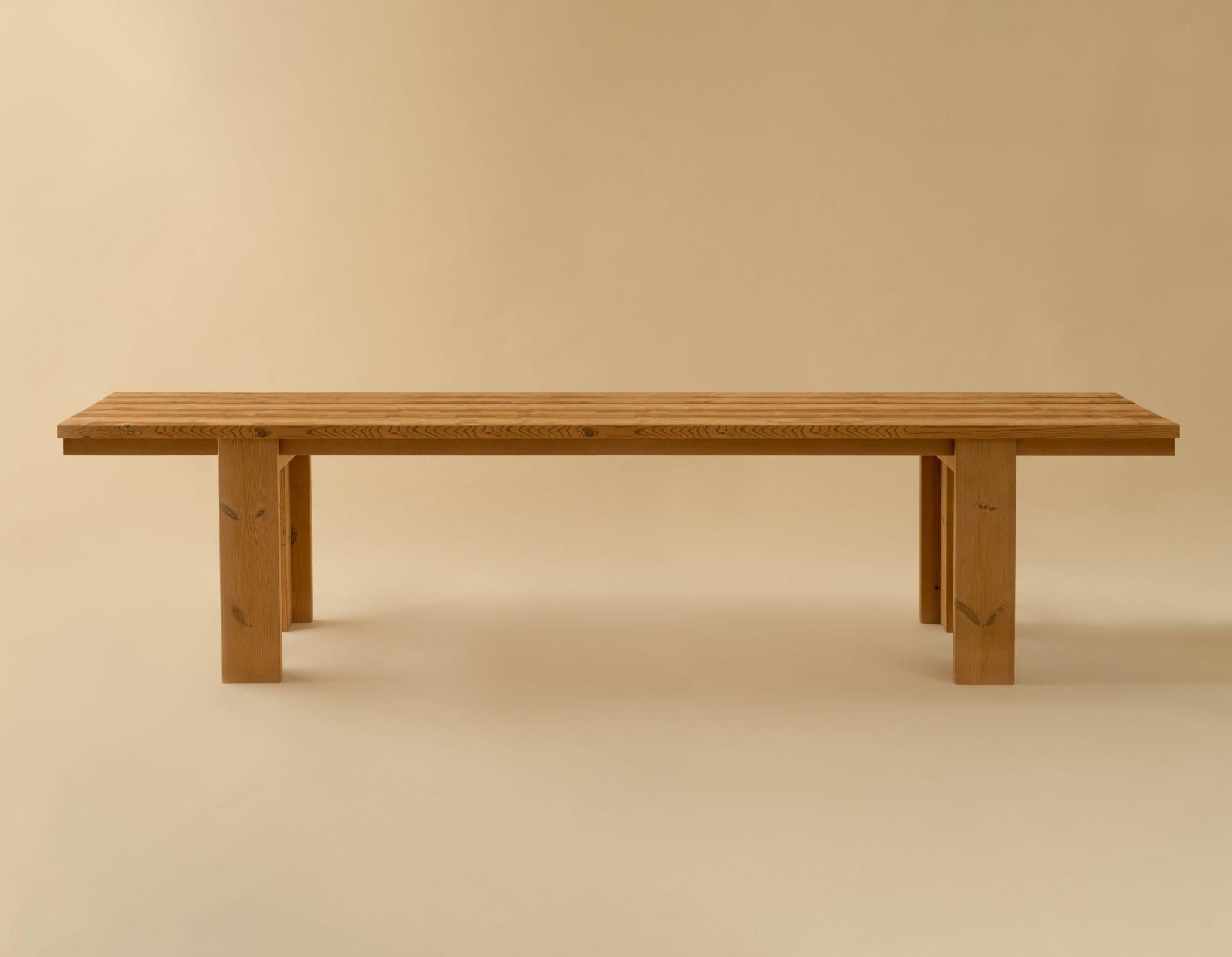  'Osa' Outdoor Dining Table in Solid Finnish Pine for Vaarnii For Sale 9