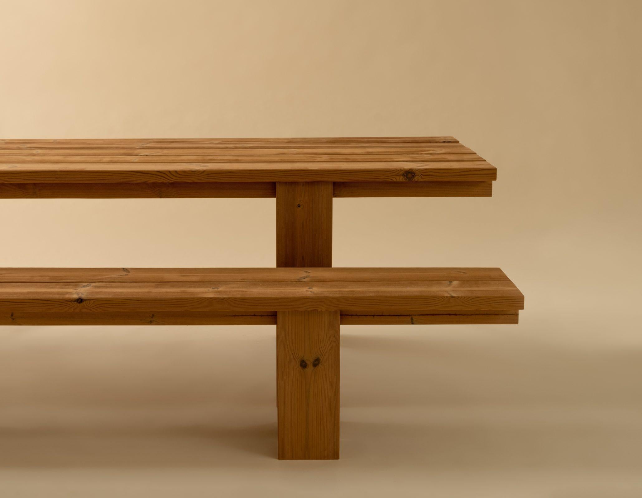 'Osa' Outdoor Dining Table in Solid Finnish Pine for Vaarnii For Sale 13