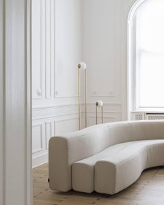 Divano Osaka Shell White Flexible Curve 330cm di La Cividina