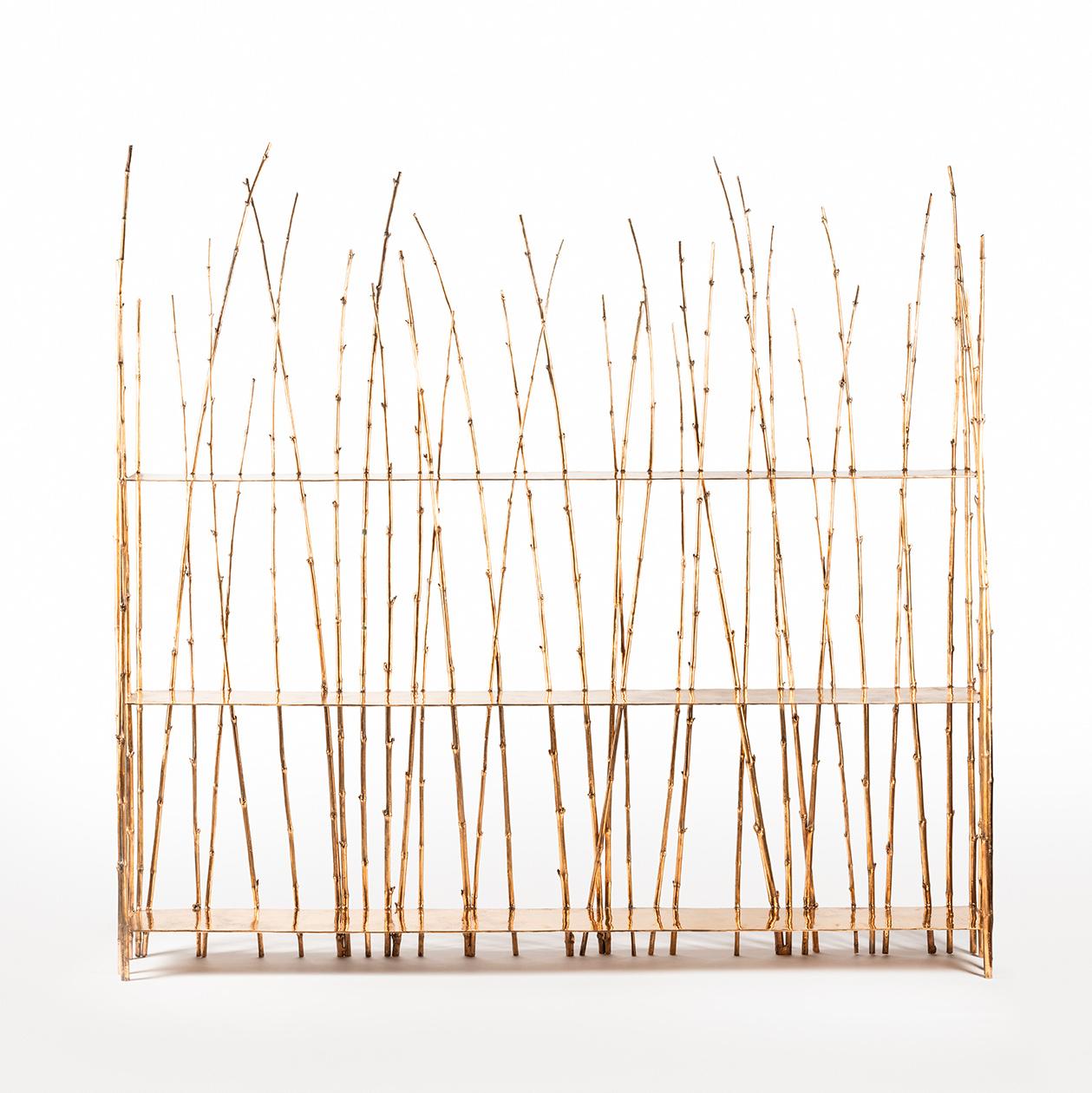 Italiano Osanna Visconti di Modrone, Bambù, Scaffale (piccolo), Bronzo, Italia, 2023 in vendita