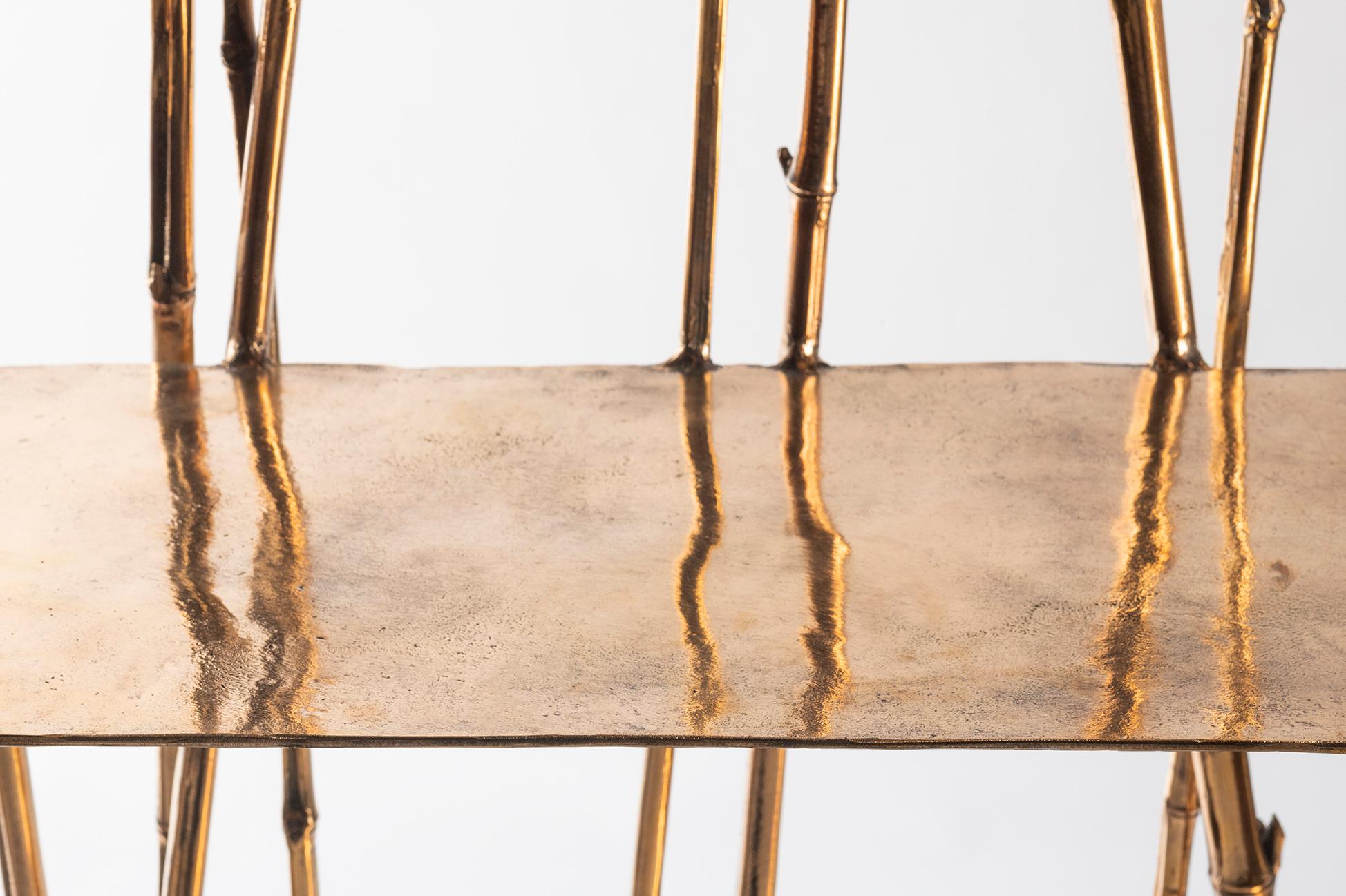Osanna Visconti di Modrone, Bambù, Scaffale (piccolo), Bronzo, Italia, 2023 In condizioni ottime in vendita a New York, NY