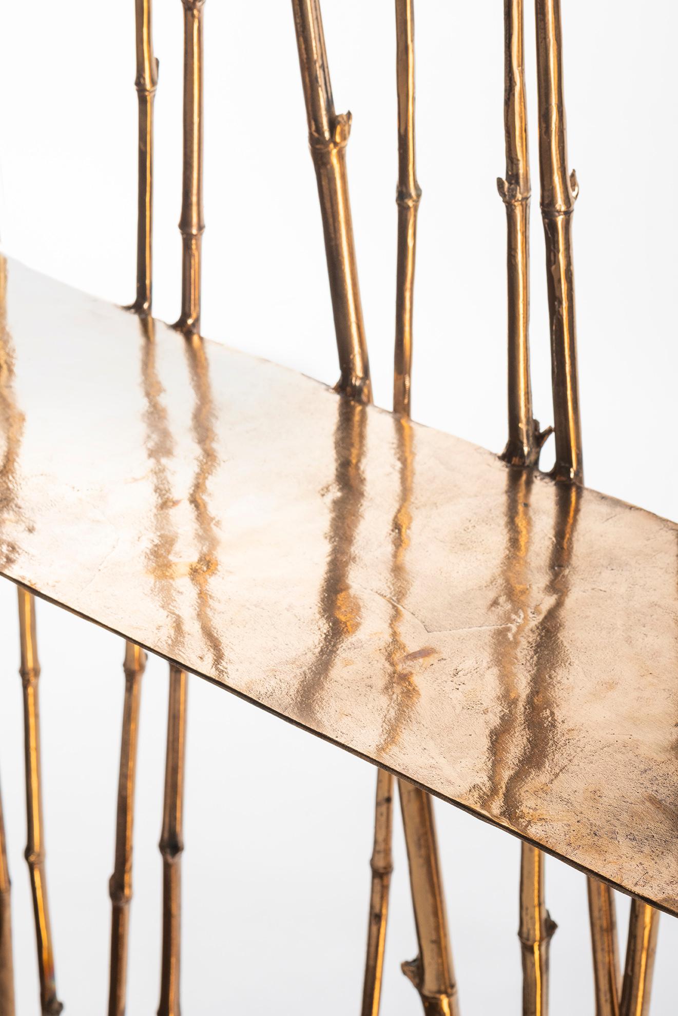 XXI secolo e contemporaneo Osanna Visconti di Modrone, Bambù, Scaffale (piccolo), Bronzo, Italia, 2023 in vendita