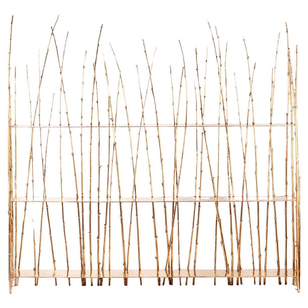 Osanna Visconti di Modrone, Bambù, Scaffale (piccolo), Bronzo, Italia, 2023