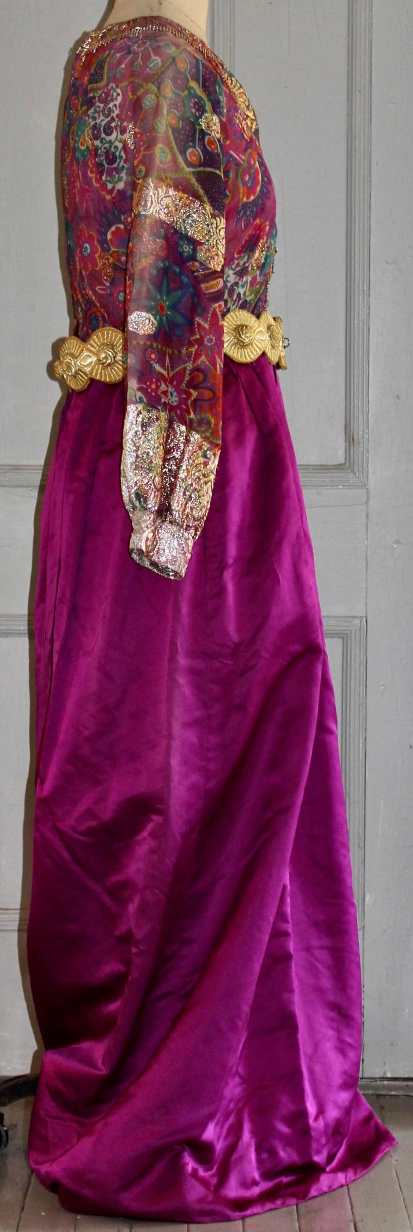 Osca de la Renta Boutique Evening Gown For Sale 1