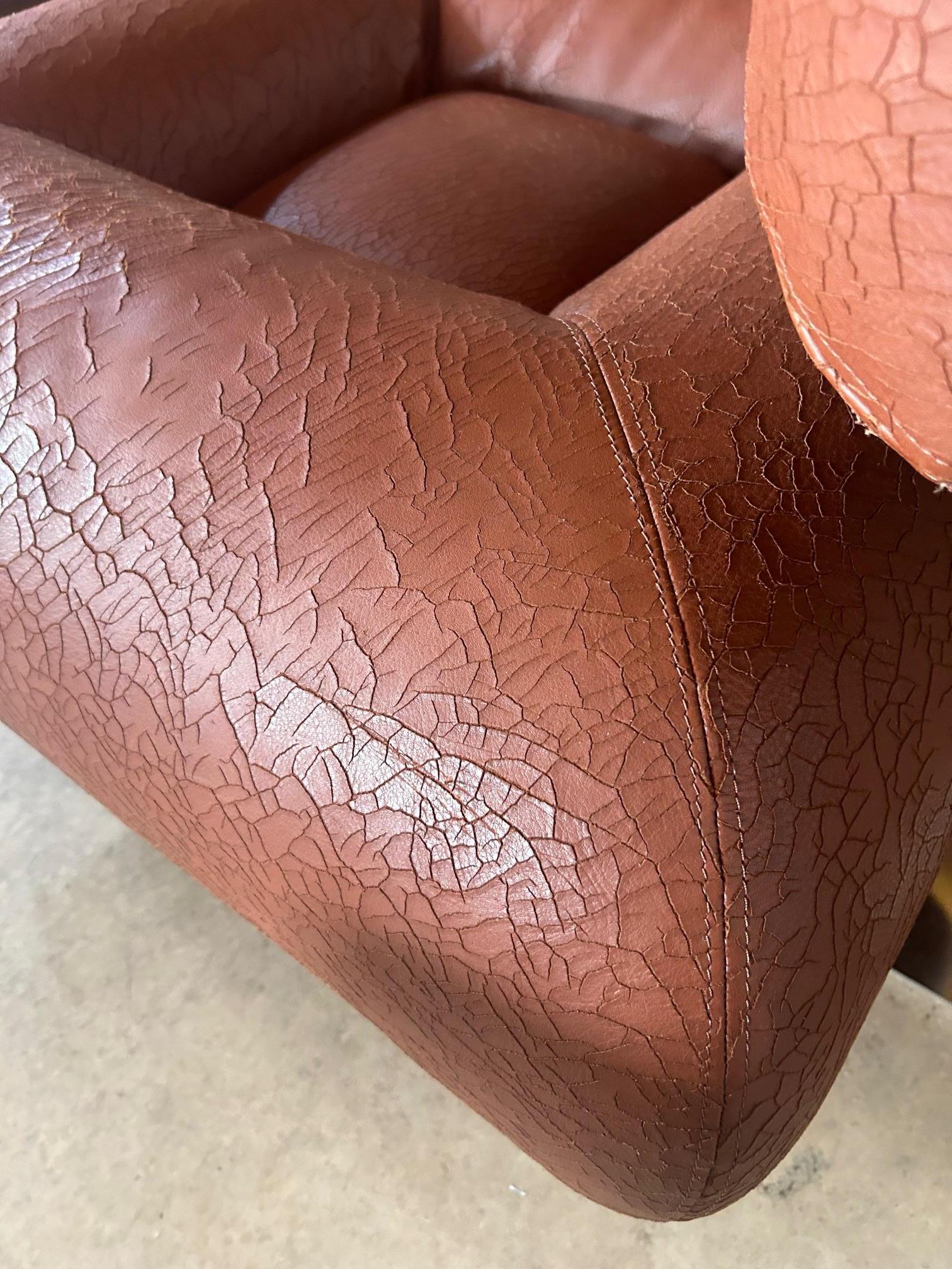 Osca Niemeyer pair of Aran armchairs for Aran Line, Firenze Italy, 1975 9