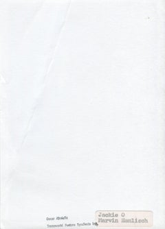 Jackie Kennedy & Marvin Hamlisch