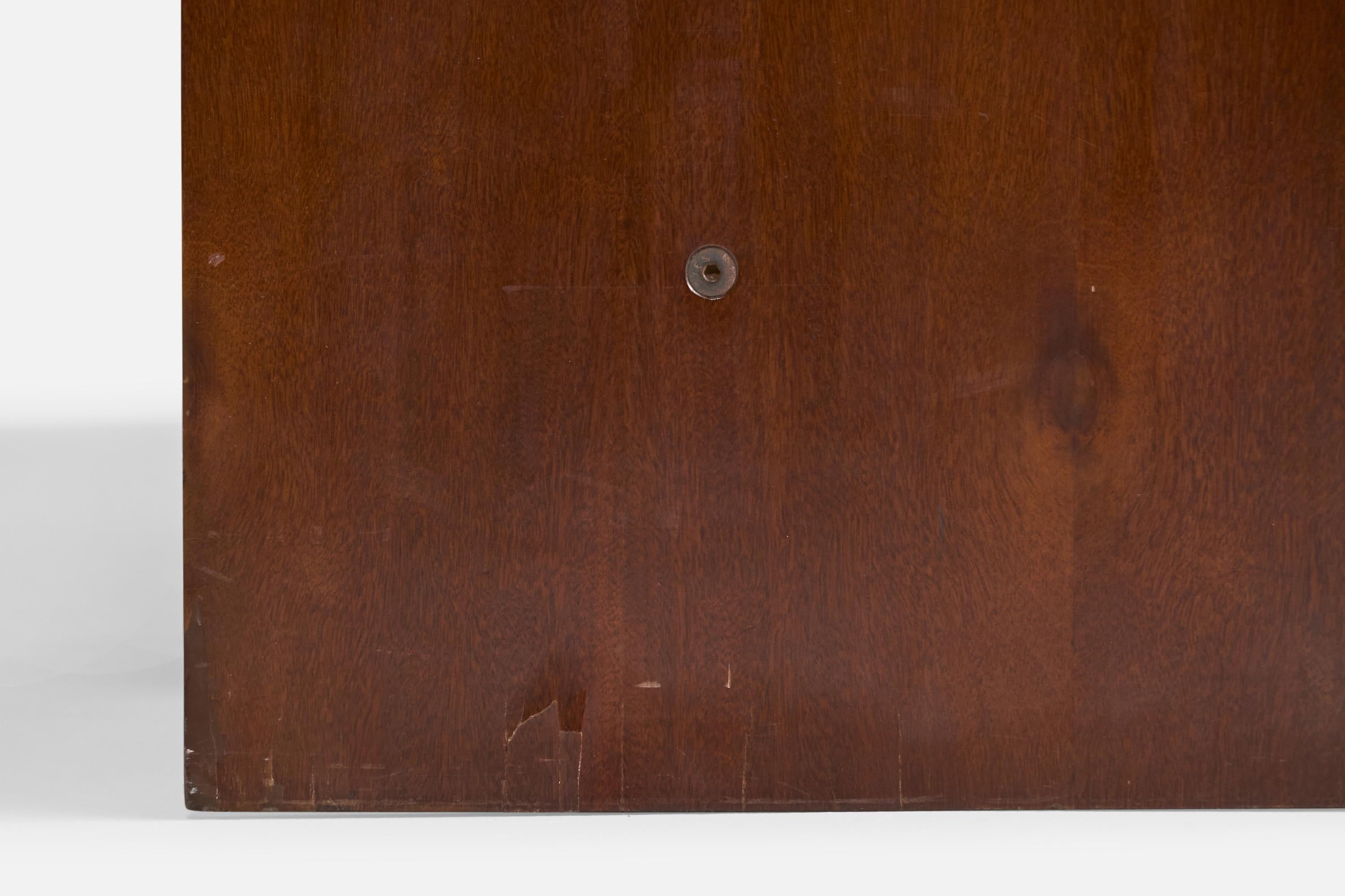 Oscar and Anna Maria Niemeyer, Sofa, Imbuia, Leather, Brazil, 1990 For Sale 3