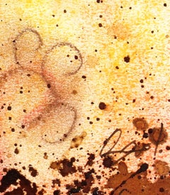 Abstraktes Aquarell-Kaffee von Composicion