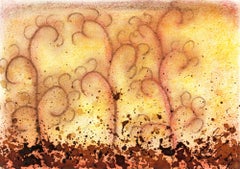 Aquarelle abstraite - Composicion Cafe