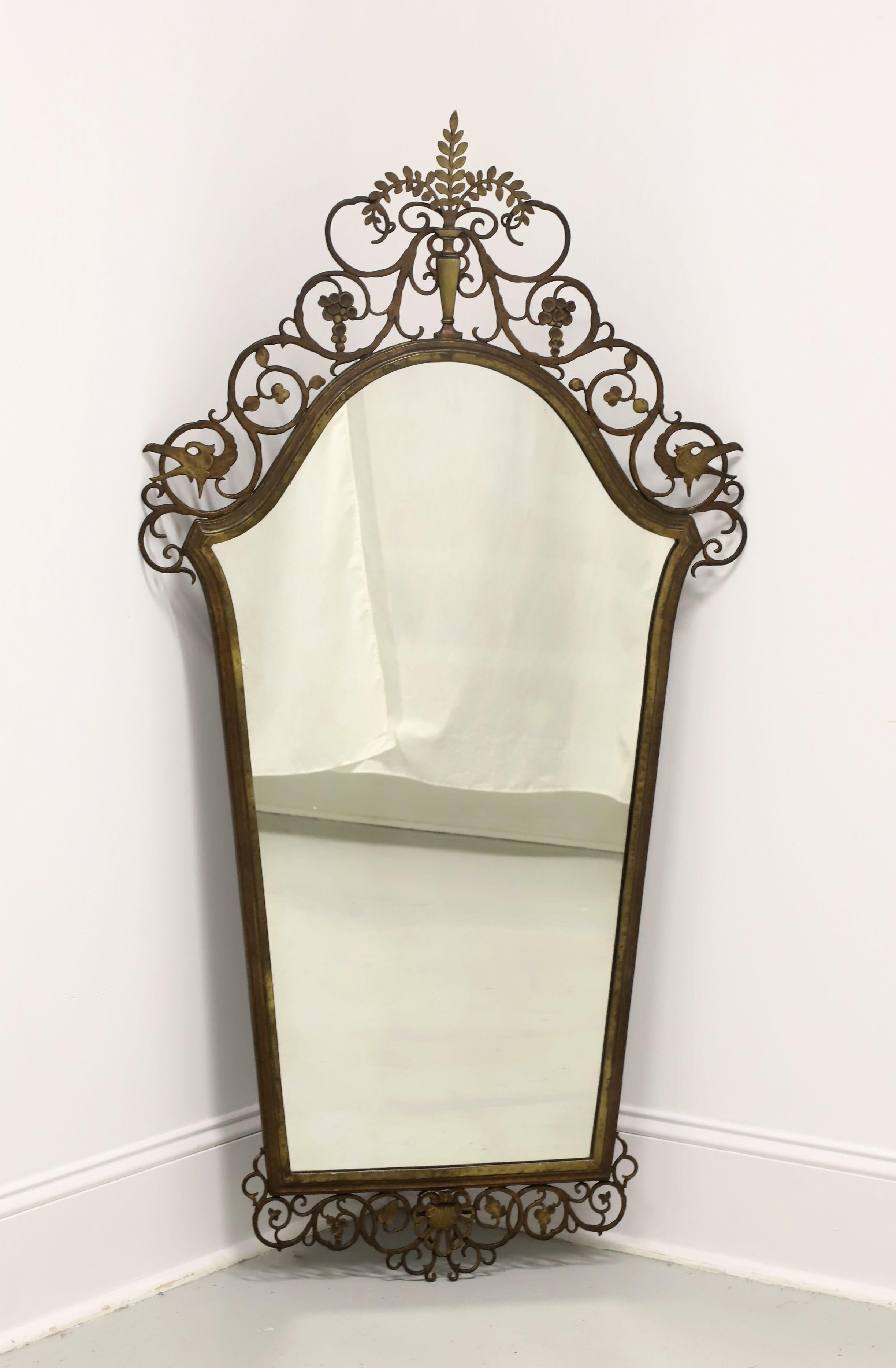 OSCAR BACH 1920's Bronze Art Deco Wall Mirror For Sale 5
