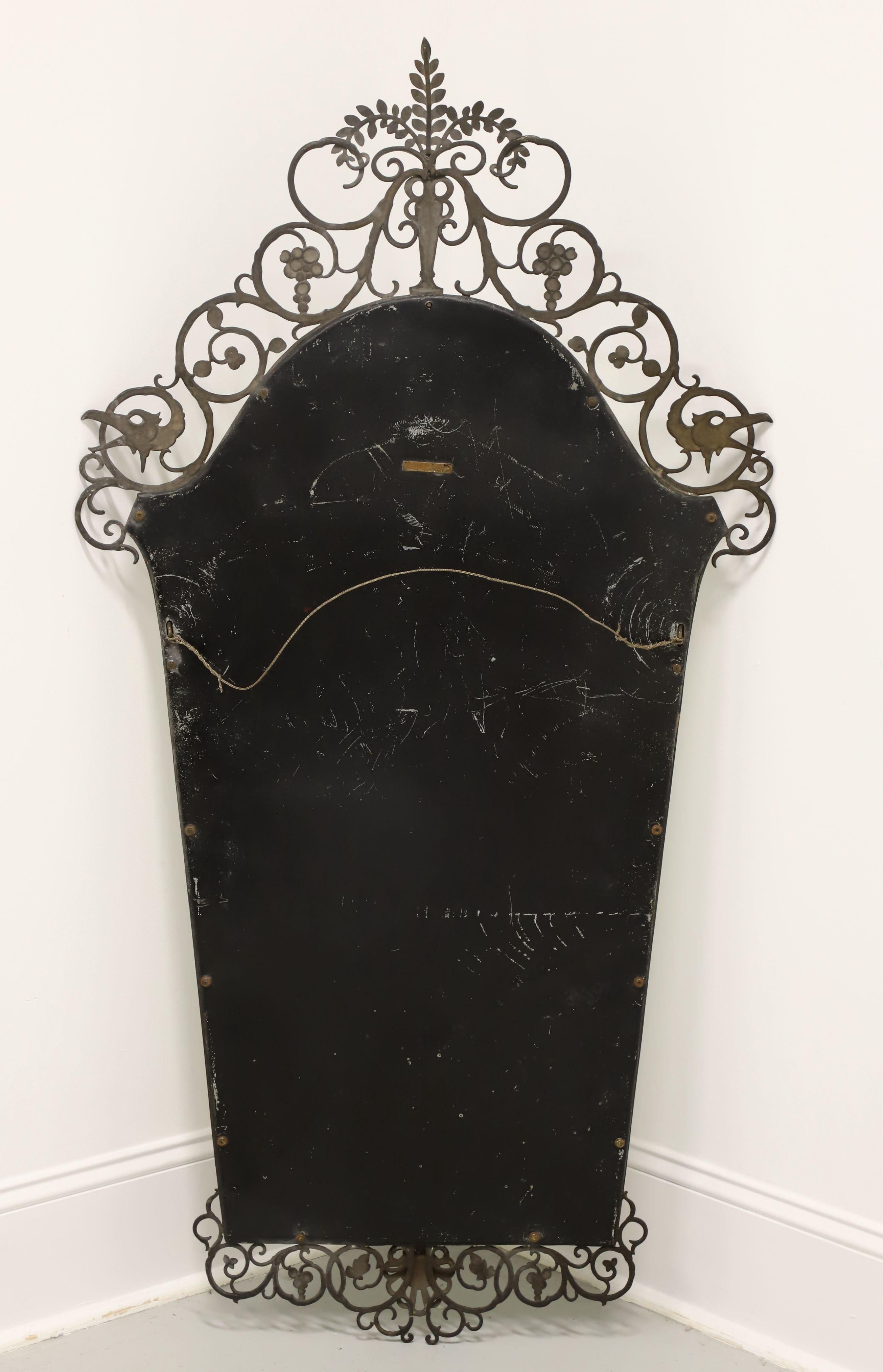 OSCAR BACH 1920's Bronze Art Deco Wall Mirror For Sale 3