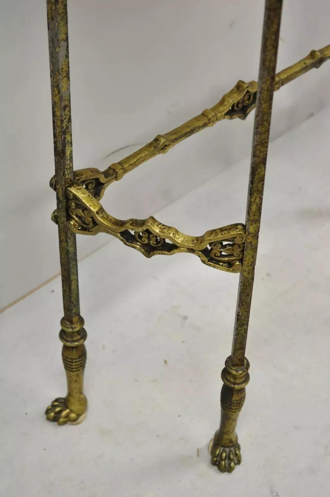 Oscar Bach zugeschrieben Figural Bronze Marmor Top Telefon Hall Stand mit Stuhl im Angebot 5