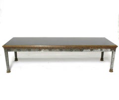 Oscar Bach Bronze Coffee Table or Bench Art Deco Gothic circa 1920s