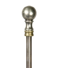 Oscar Bach Silvered Bronze Table Lamp