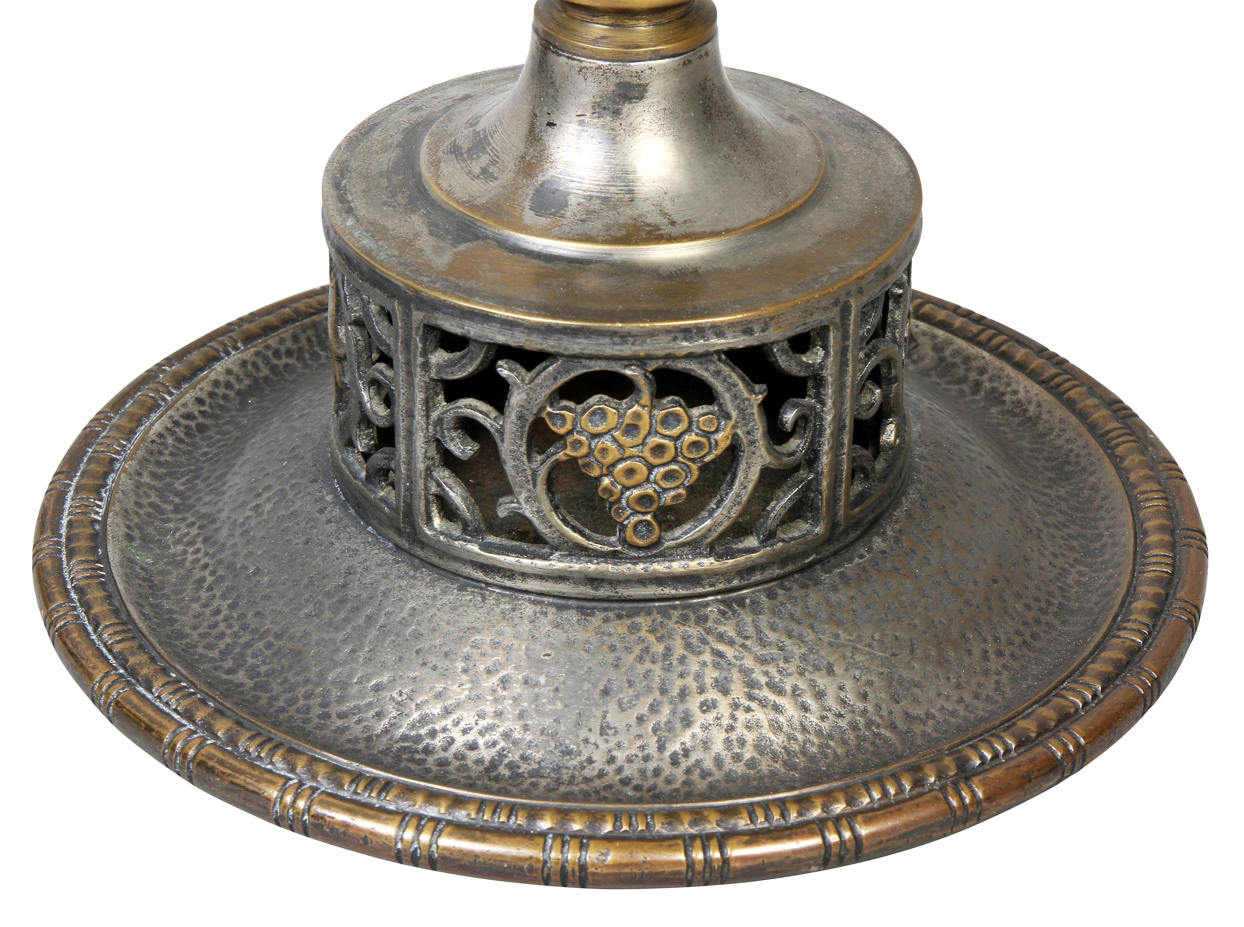 Oscar Bach Silvered Bronze Table Lamp 1