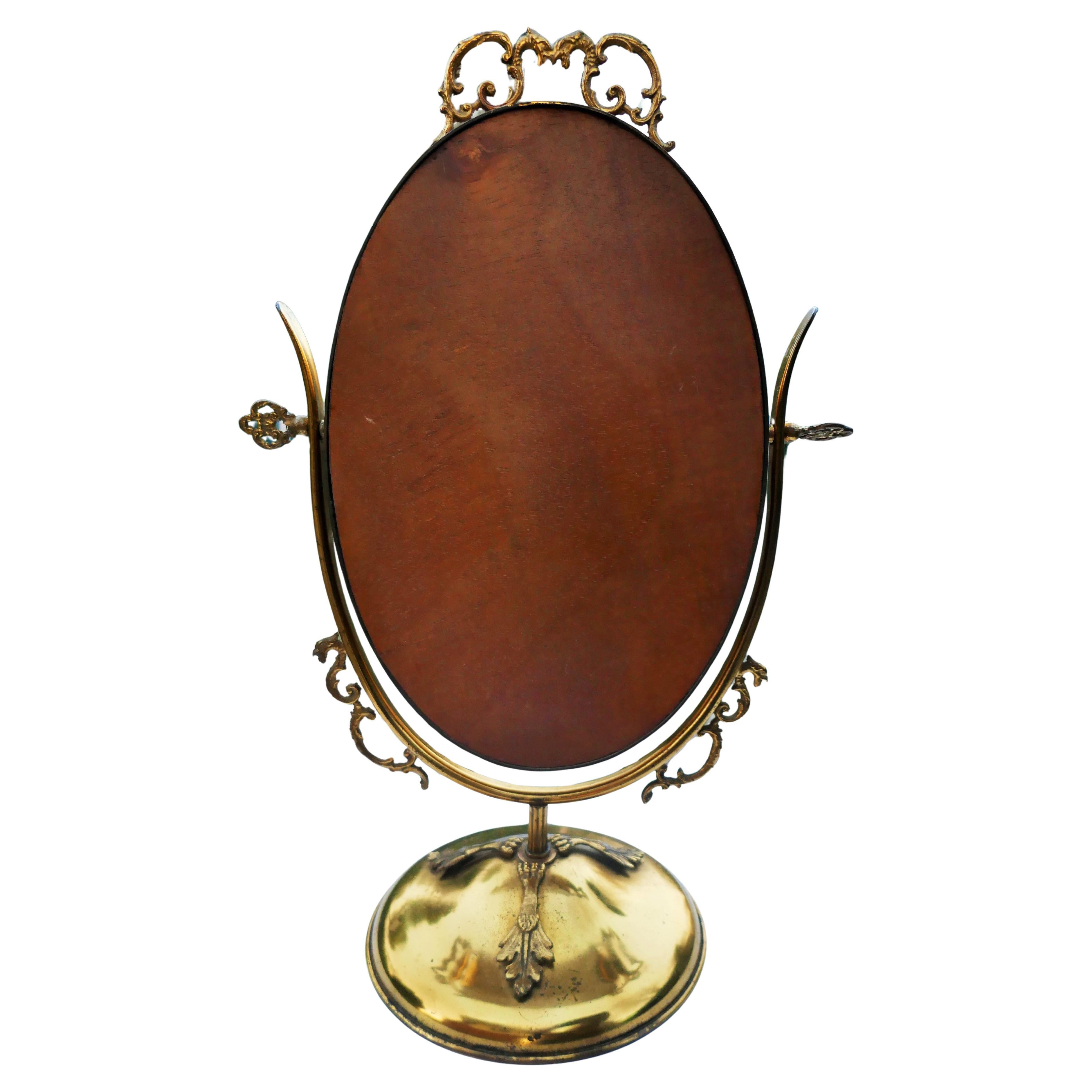 Espejo de mesa de latón estilo Oscar Bach en Bueno estado para la venta en Lugo, IT