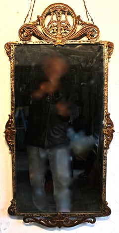 Miroir de style Marcel Bergue en bronze et fer