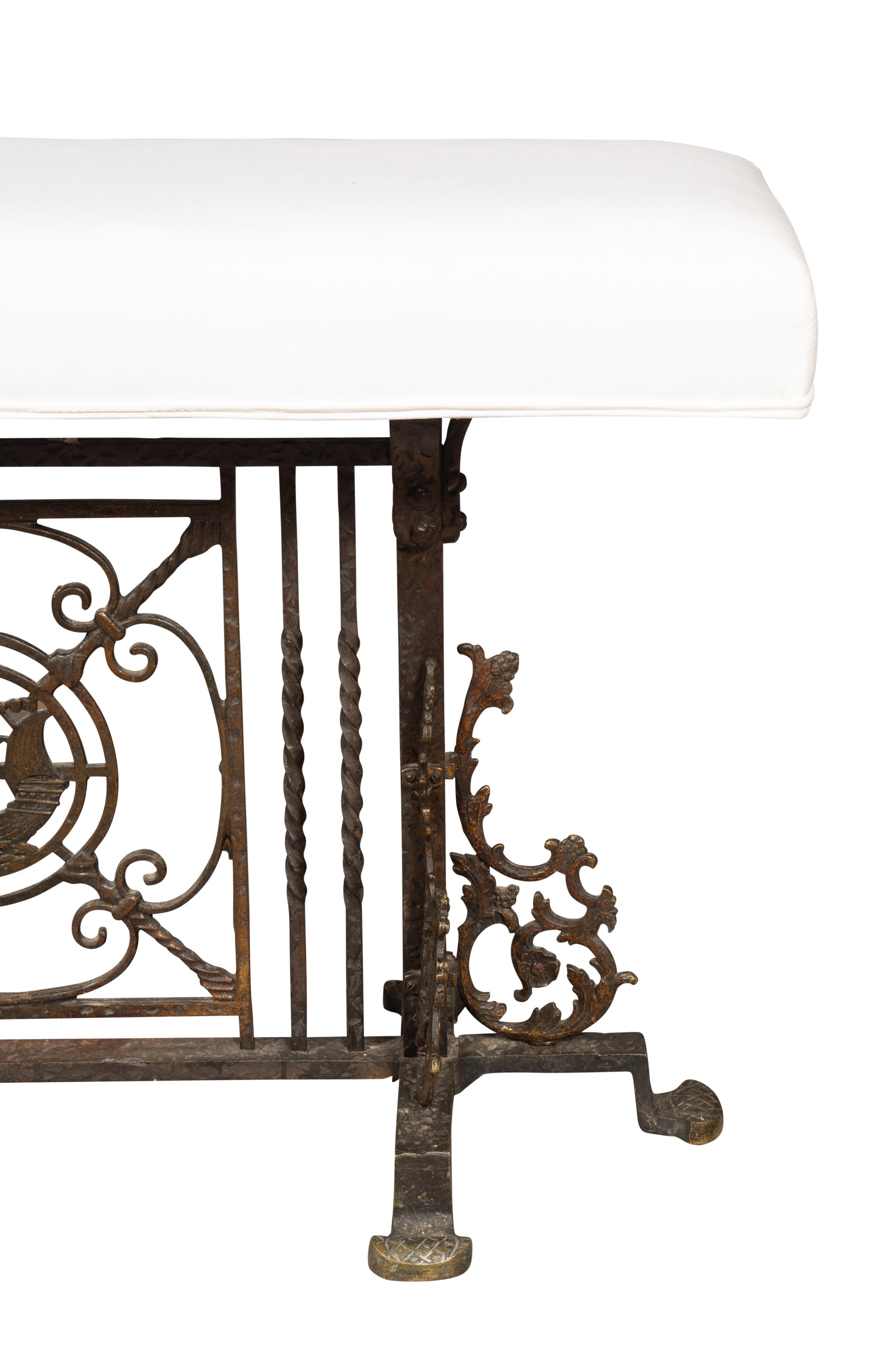 Banc en fer forgé Oscar Bach en vente 3