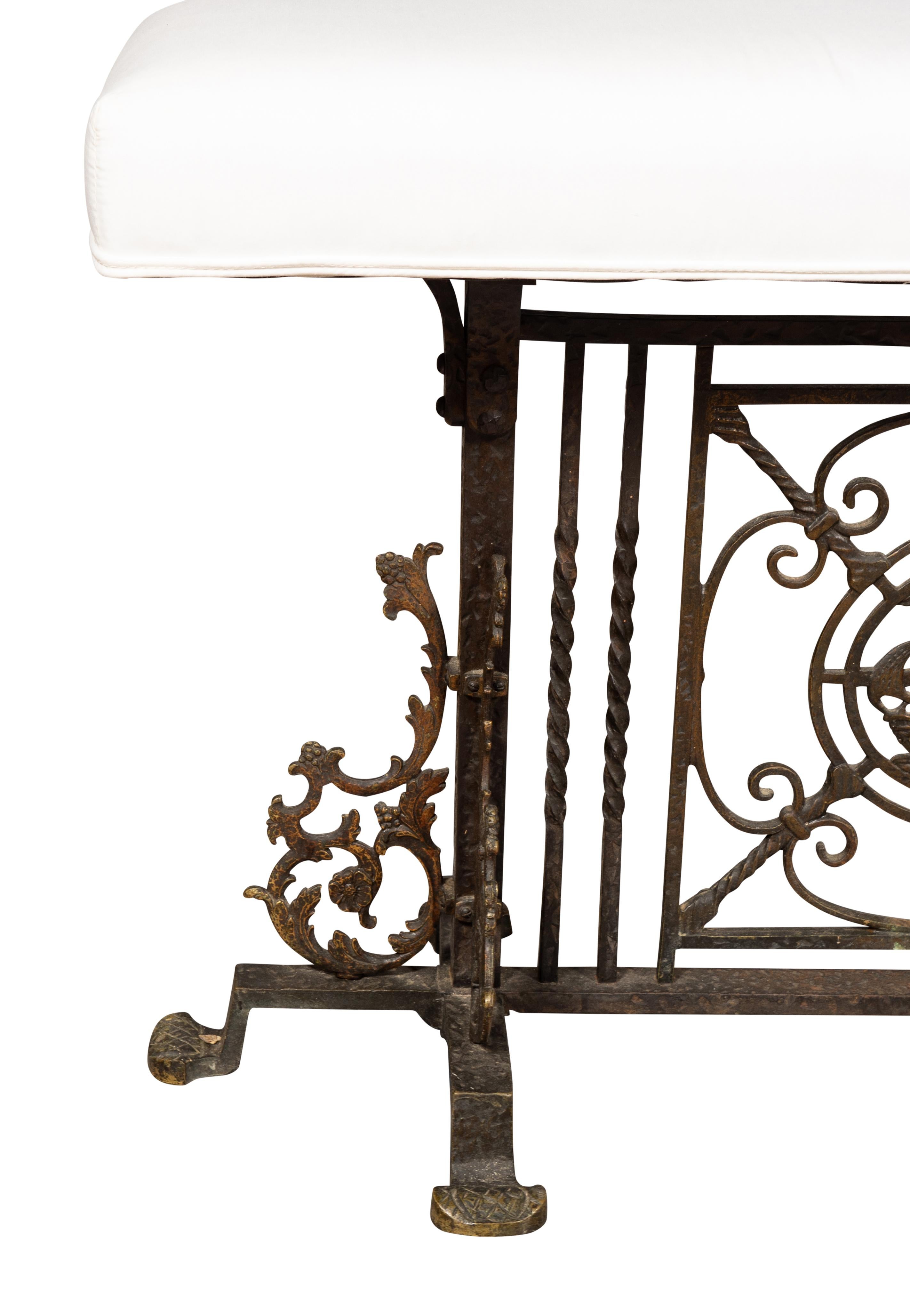 Banc en fer forgé Oscar Bach en vente 4