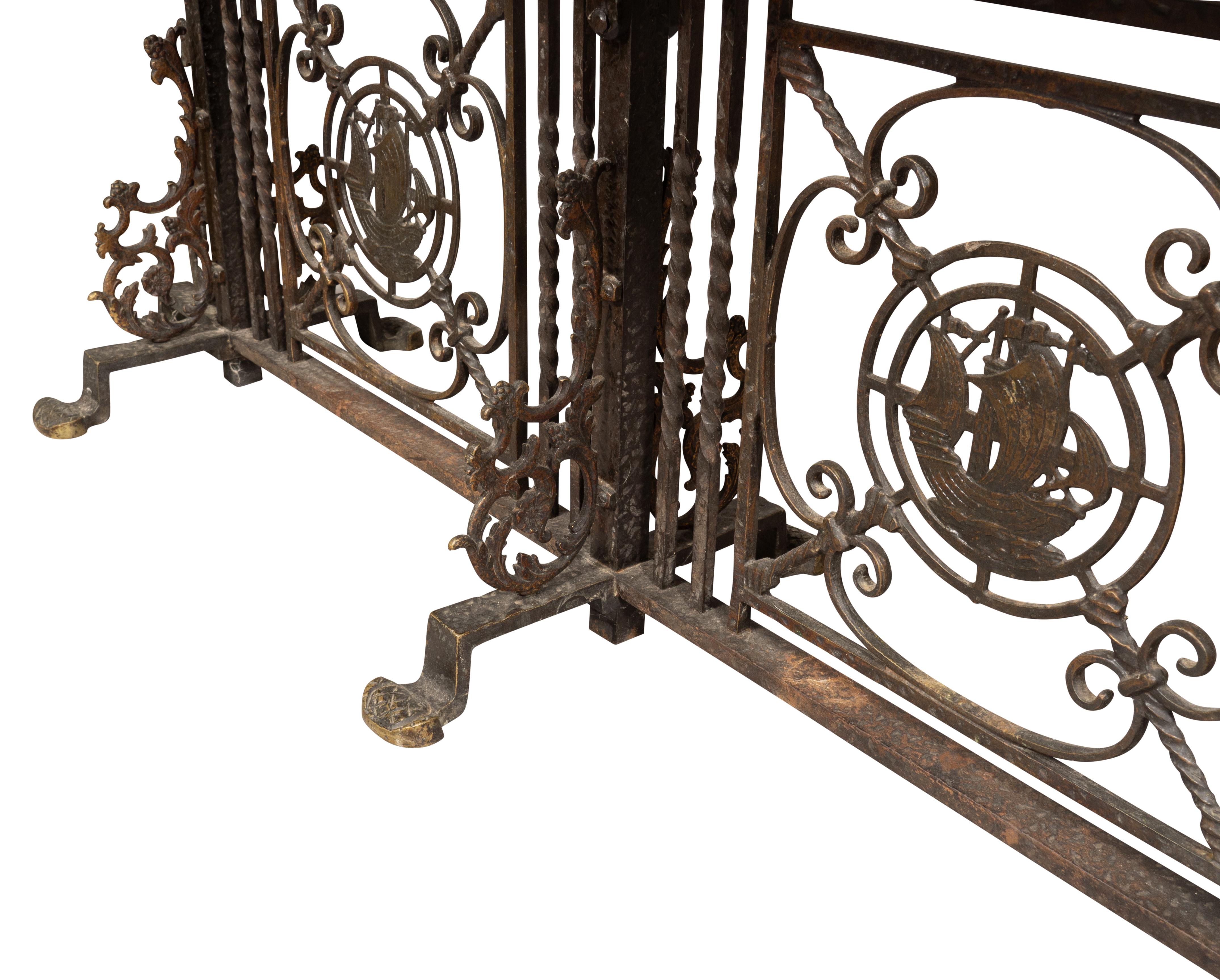 Banc en fer forgé Oscar Bach en vente 6