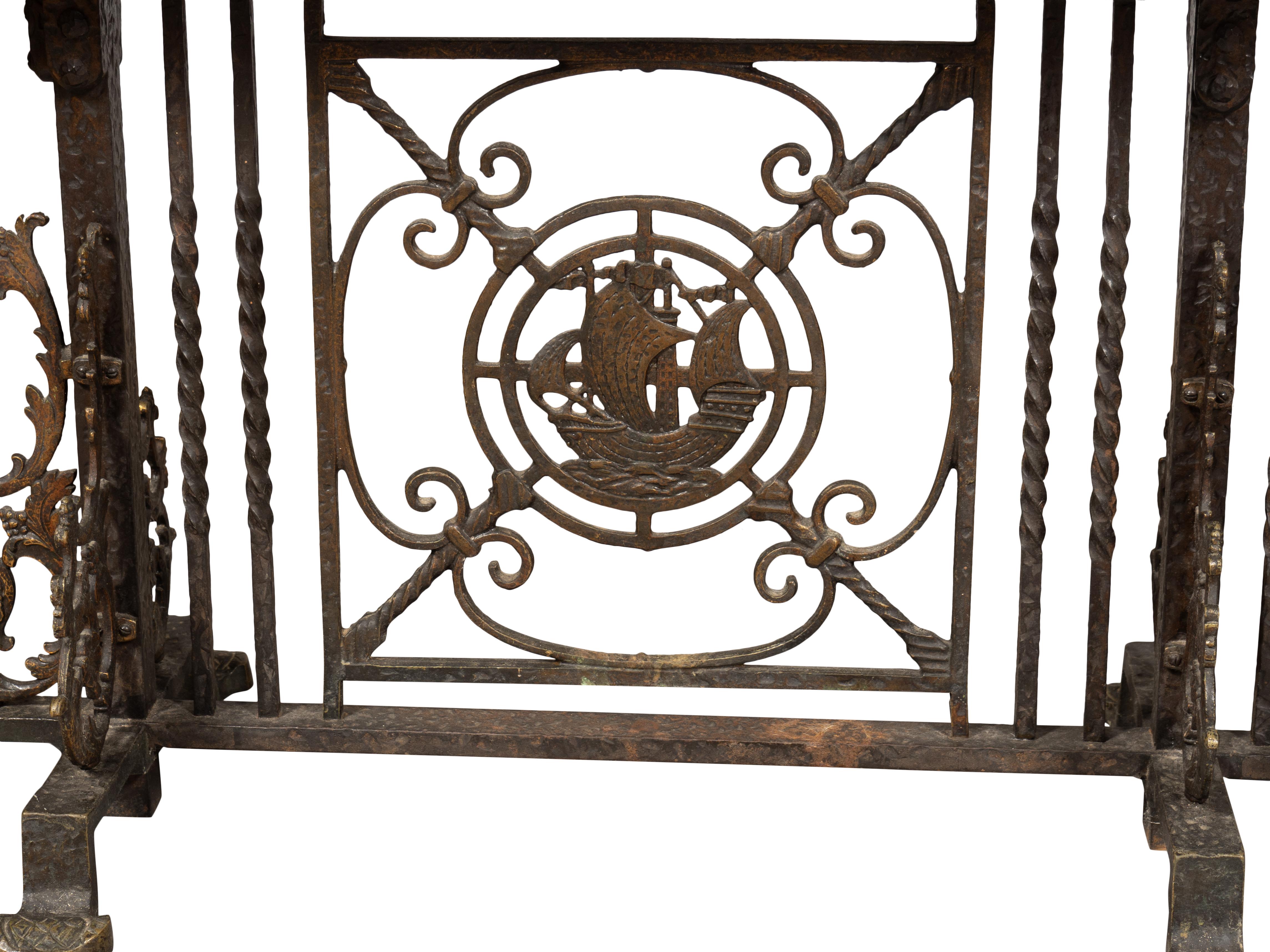 Banc en fer forgé Oscar Bach en vente 1