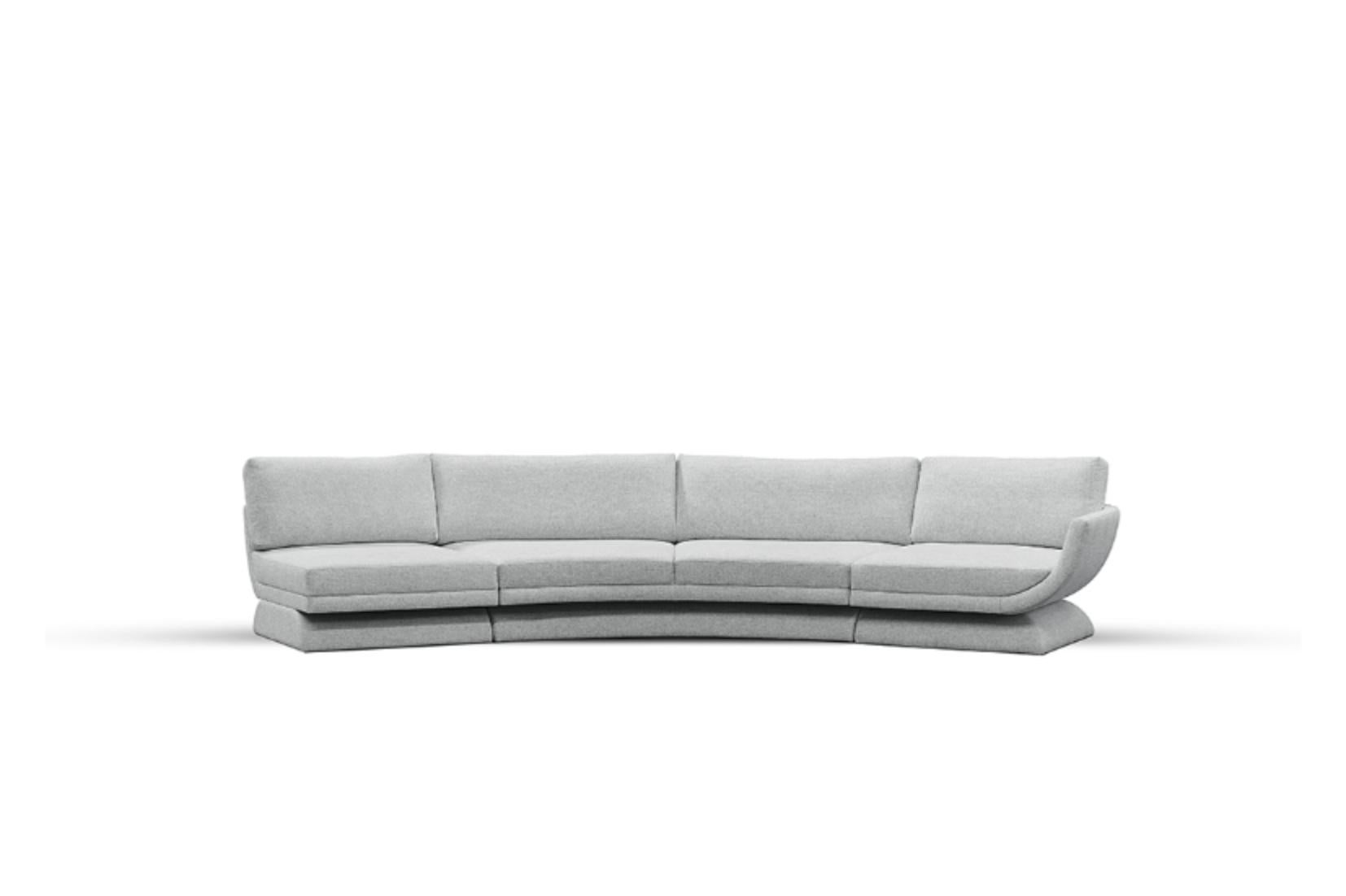 Oscar Backless Modular Sofa by DUISTT  In New Condition For Sale In Geneve, CH