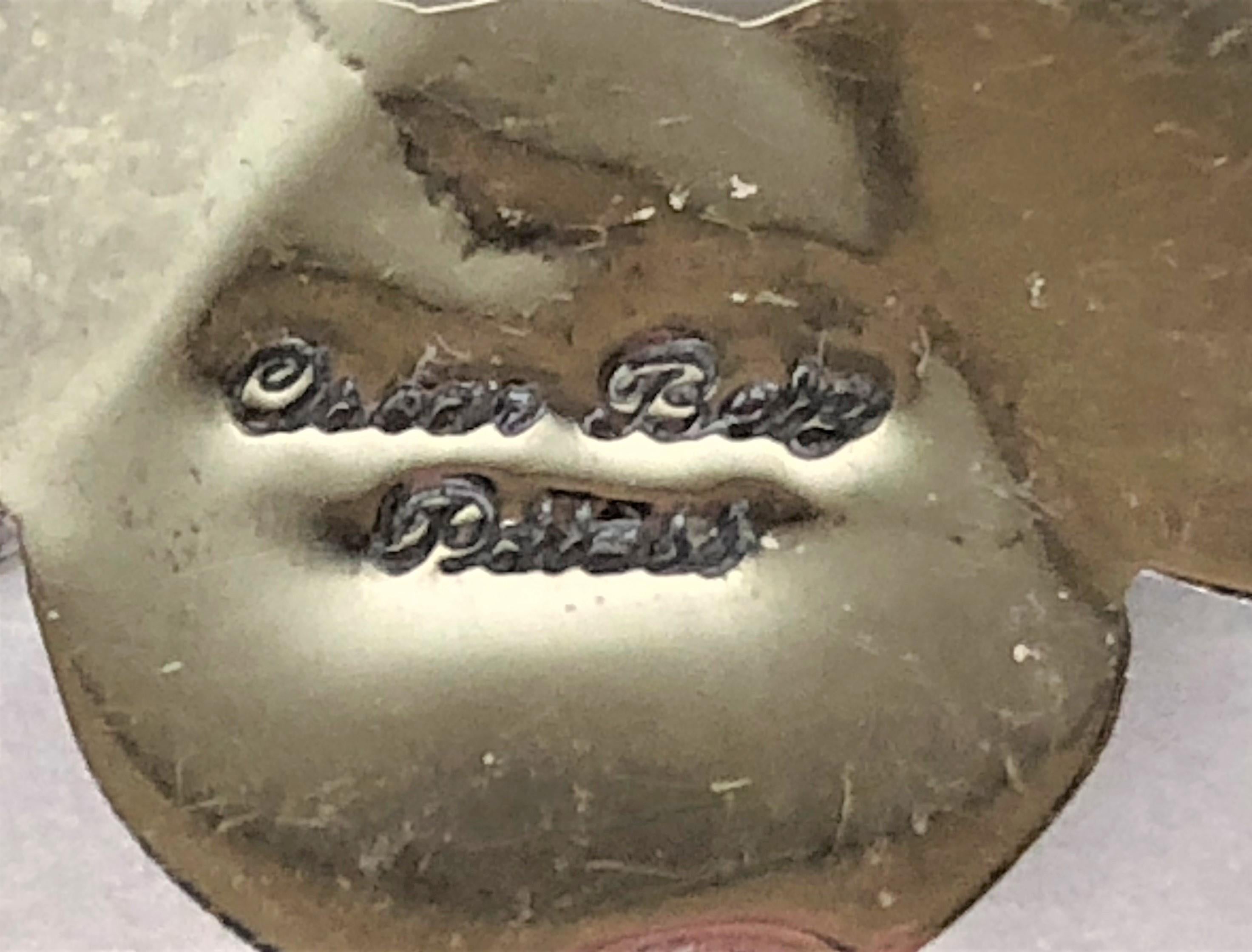 Setzen Sie ein Zeichen mit diesen schönen Ohrringen! 
Von Designer Oscar Betz Patasi. 
Ohrringe aus Türkis und Sterlingsilber. 
Aufsteckbarer Stil. 
Gestempelt 
