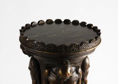 Oscar Bruno Bach, Round Pedestal with Figural Bas-Reliefs, United States, 1920s