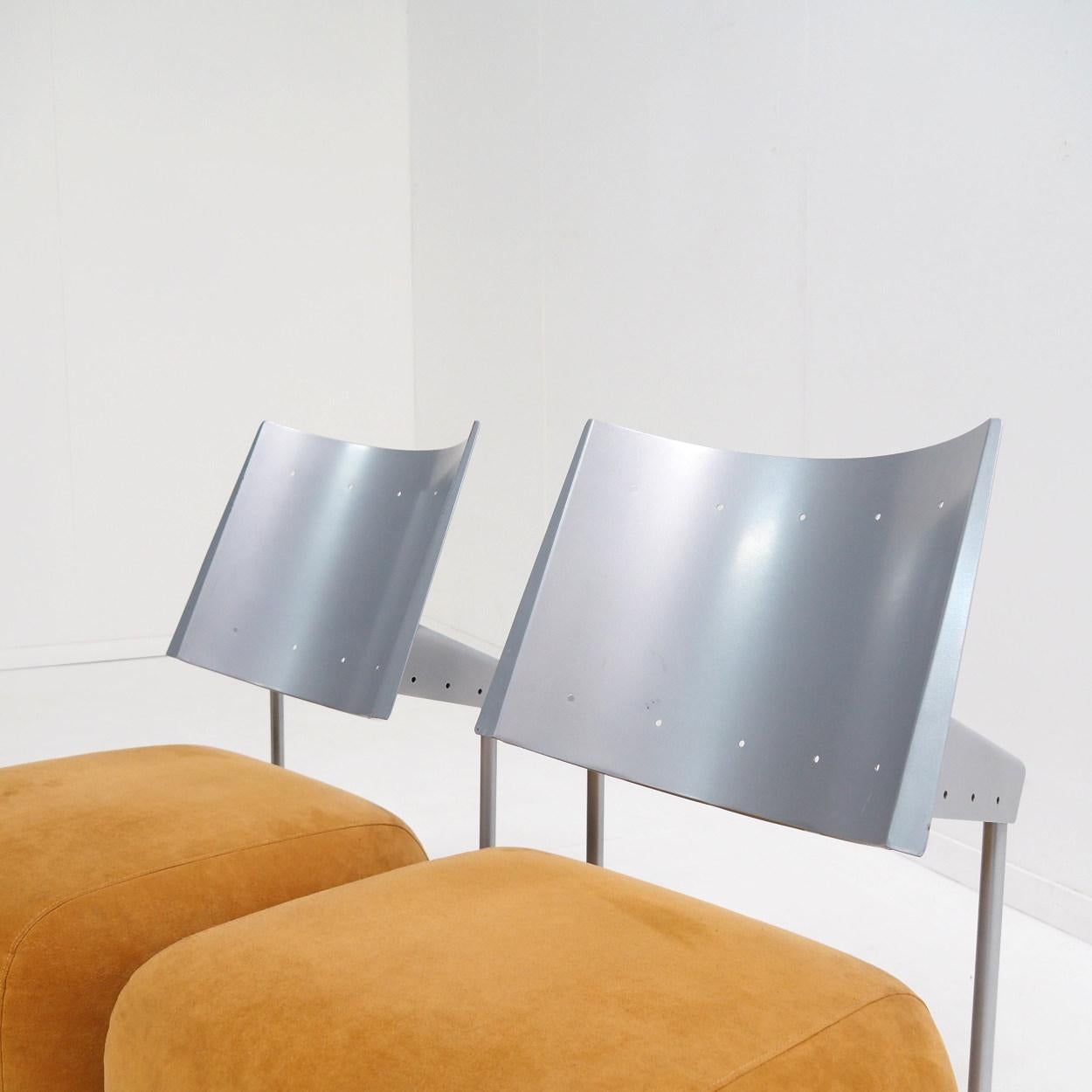 Metal ‘Oscar’ Chairs by Harri Korhonen for Inno Interior Oy, Finnish