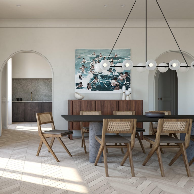 Oscar Console Unit by Daniel Boddam, Walnut For Sale at 1stDibs