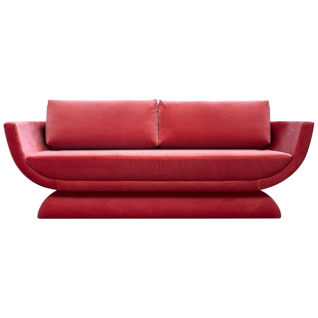 Oscar Contemporary Velvet Sofa