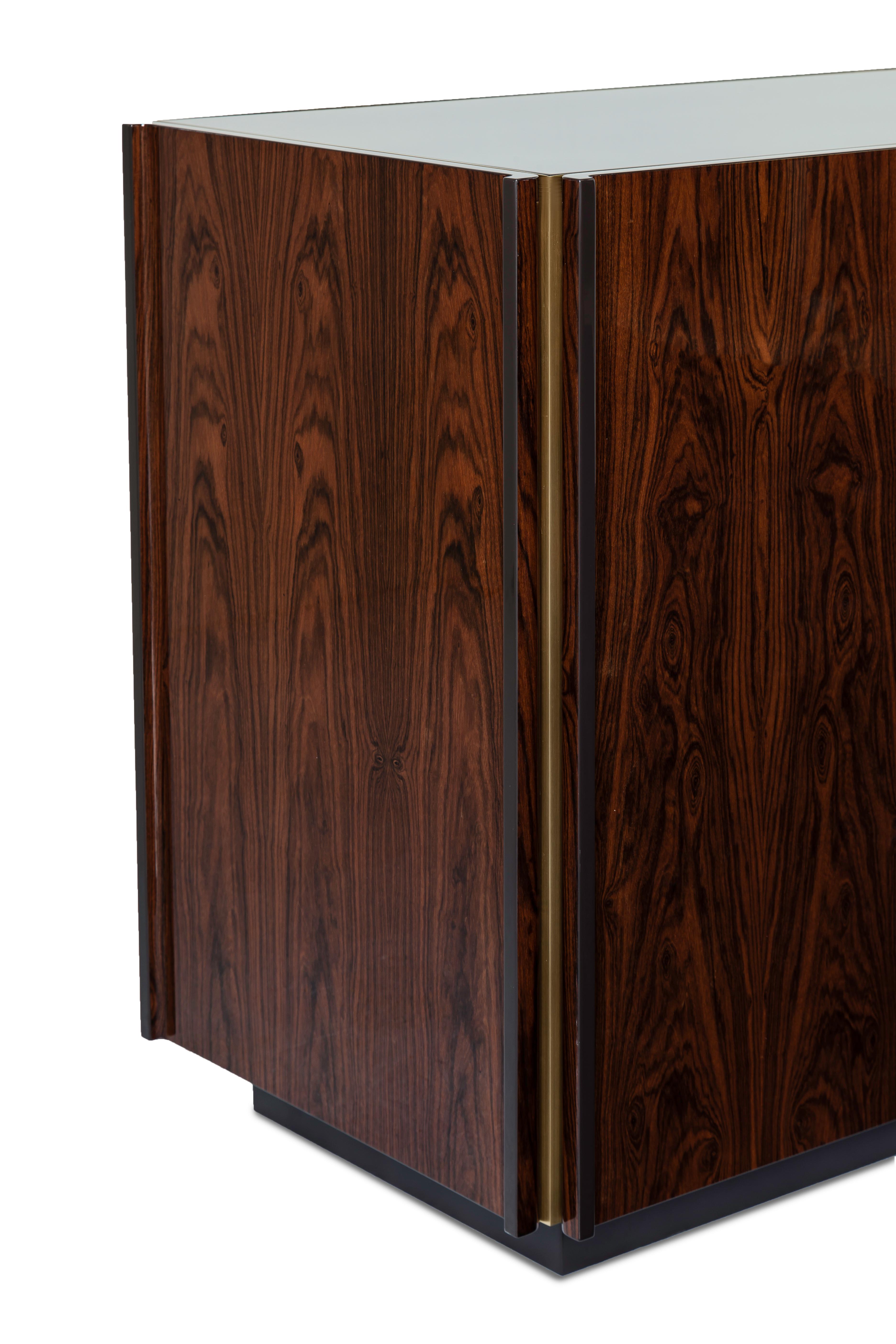 Modern Oscar Credenza   Natural Wood    Handmaid Details   Luxury Furniture For Sale