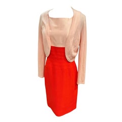 Oscar De La Renta 2-piece Dress and Jacket Set