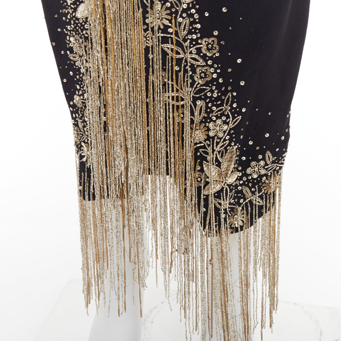 OSCAR DE LA RENTA 2019 Runway black gold sequin fringe strapless midi dress US8 L
Reference: CNPG/A00145
Brand: Oscar de la Renta
Designer: Oscar De La Renta
Collection: SS 2019 - Runway
Material: Viscose
Color: Black, Gold
Pattern: Floral
Closure:
