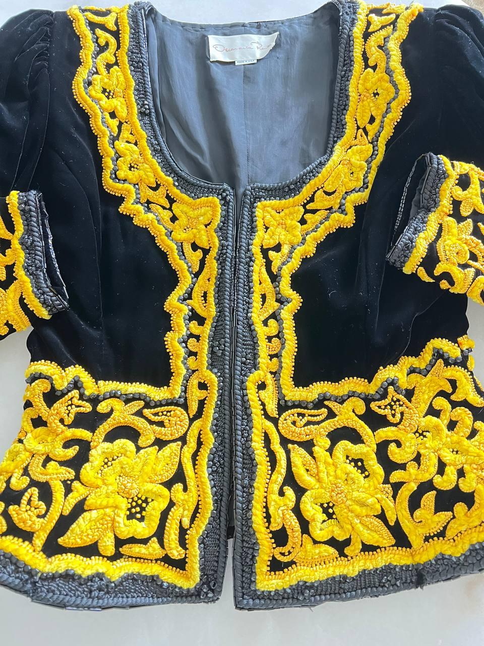 Oscar de la Renta beaded haute couture jacket, Collection F/W 1988 6