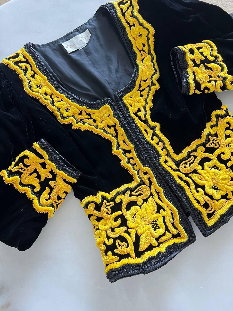 Oscar de la Renta beaded haute couture jacket, Collection F/W 1988 2