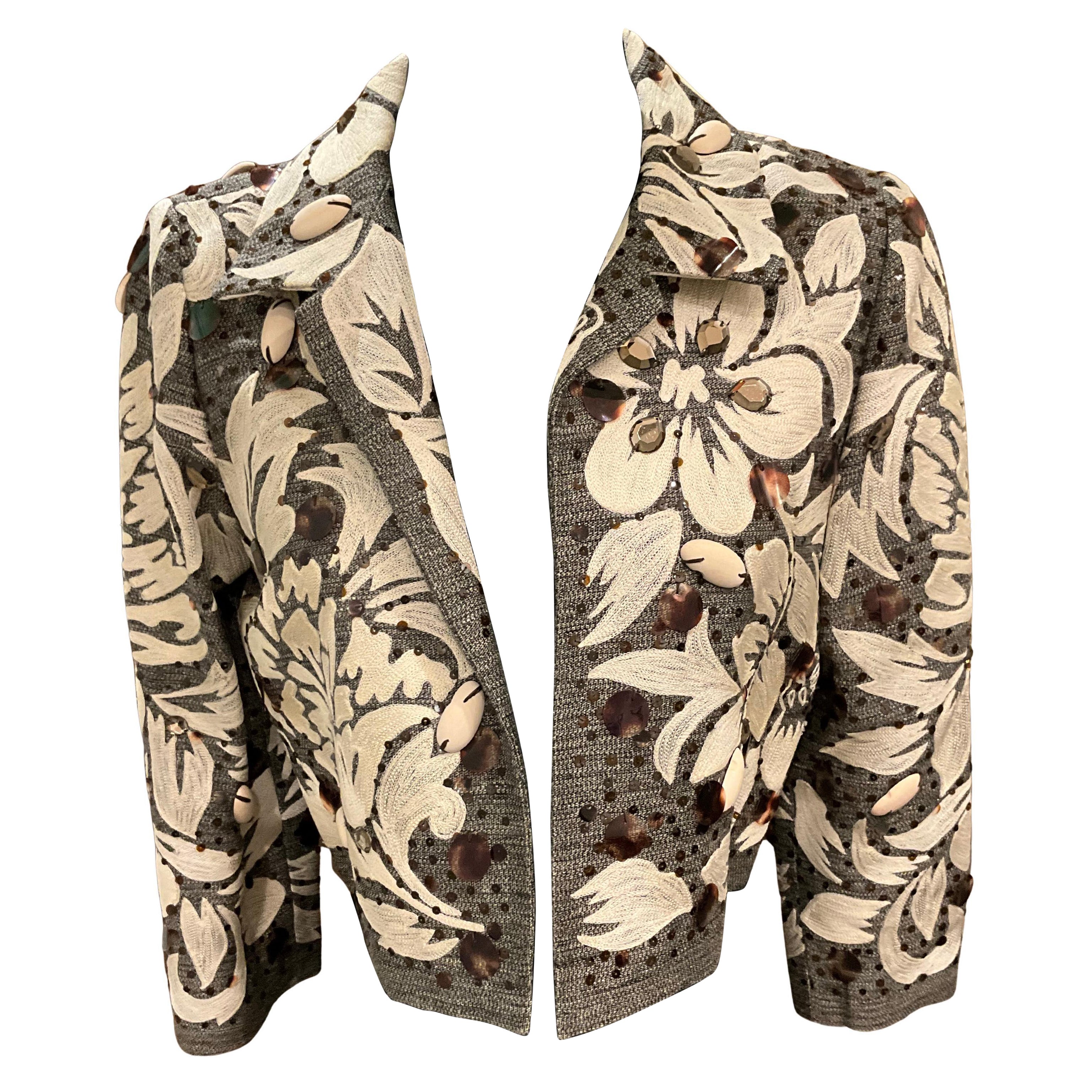 Oscar De La Renta Beaded Jacket