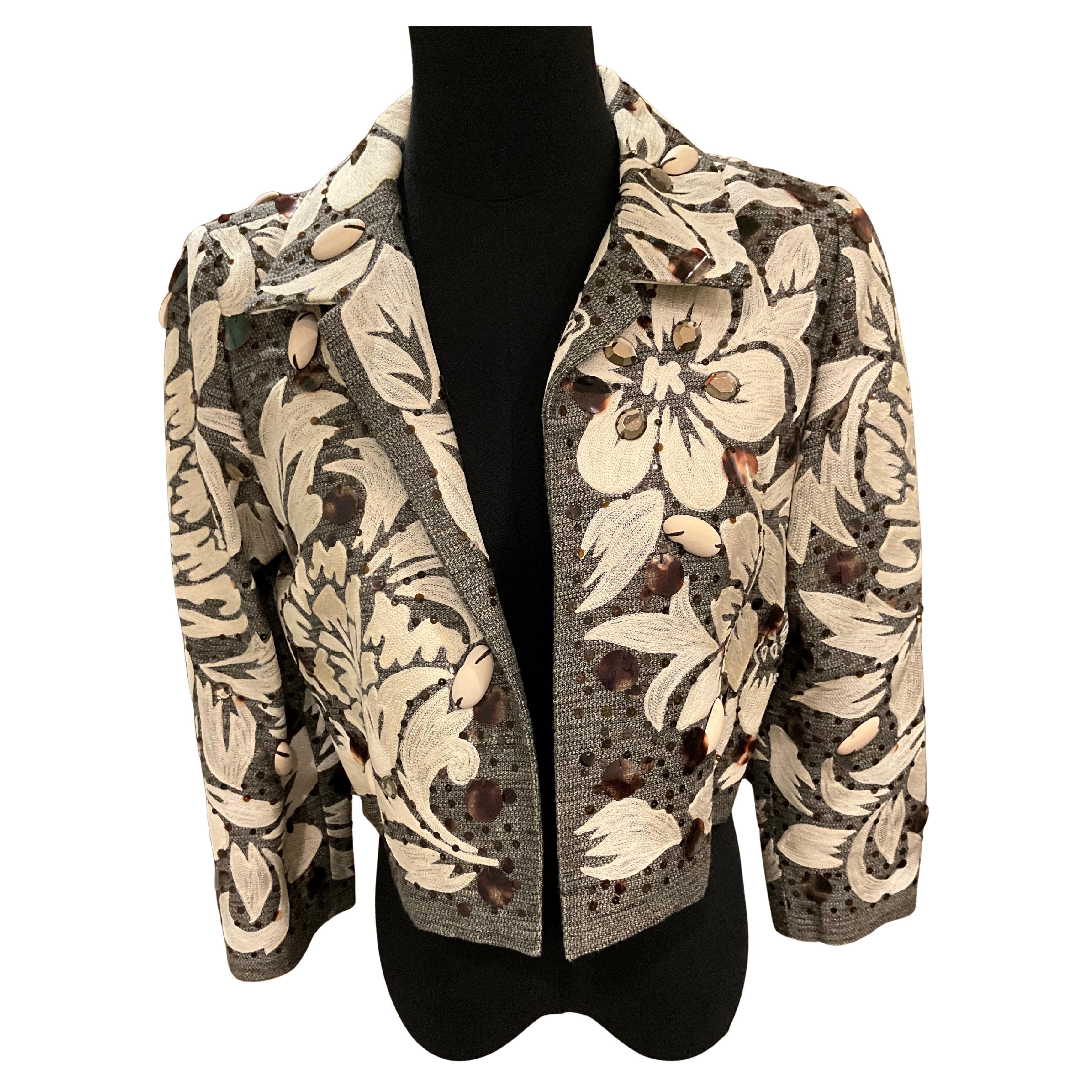 Oscar De La Renta Beaded Jacket