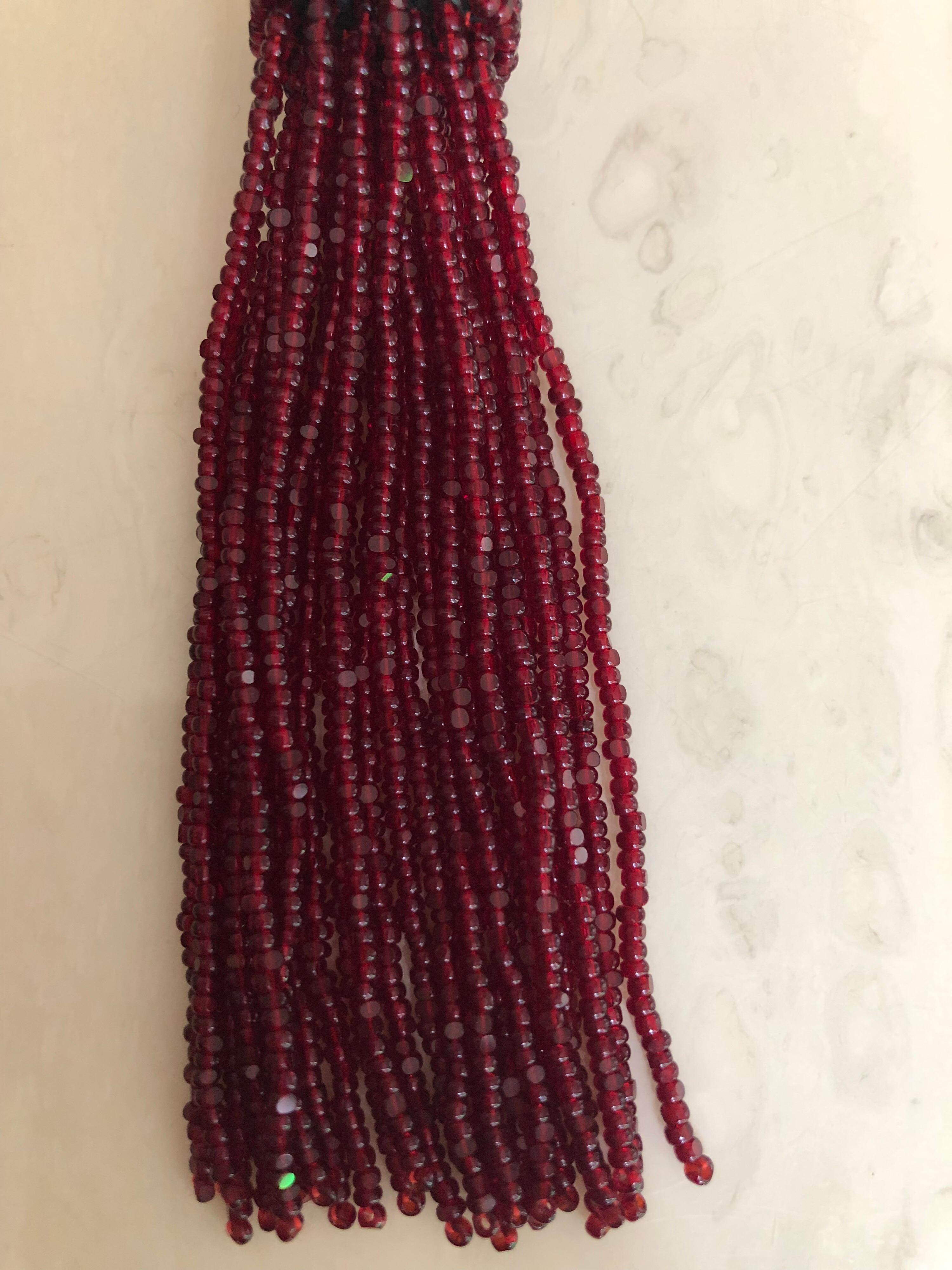 oscar de la renta red earrings