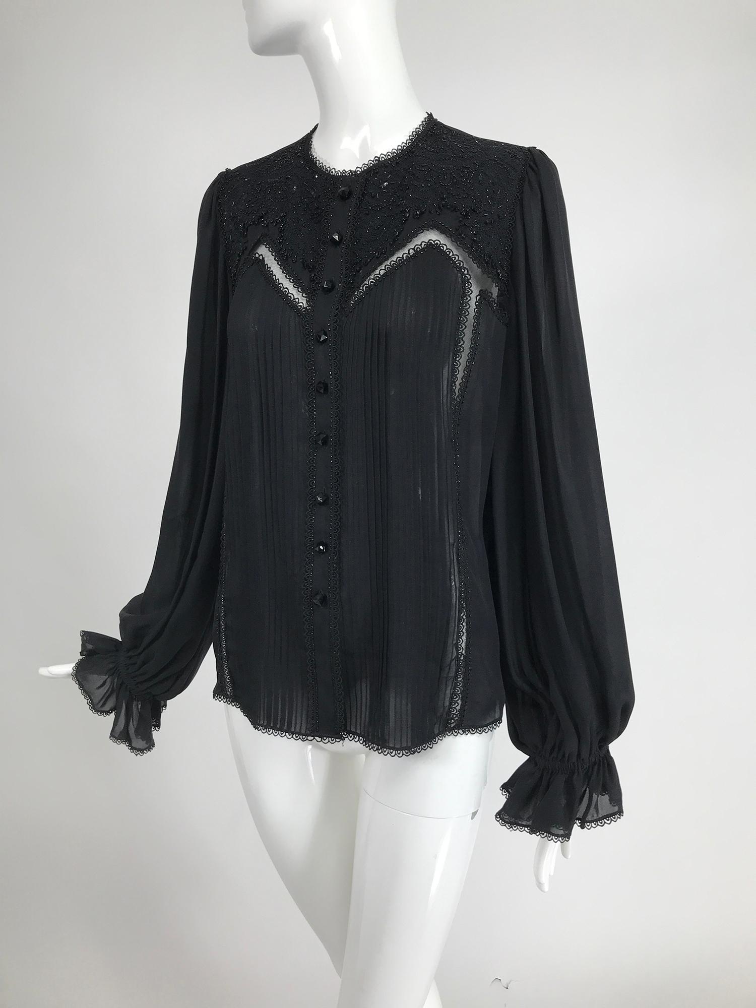 silk poet blouse