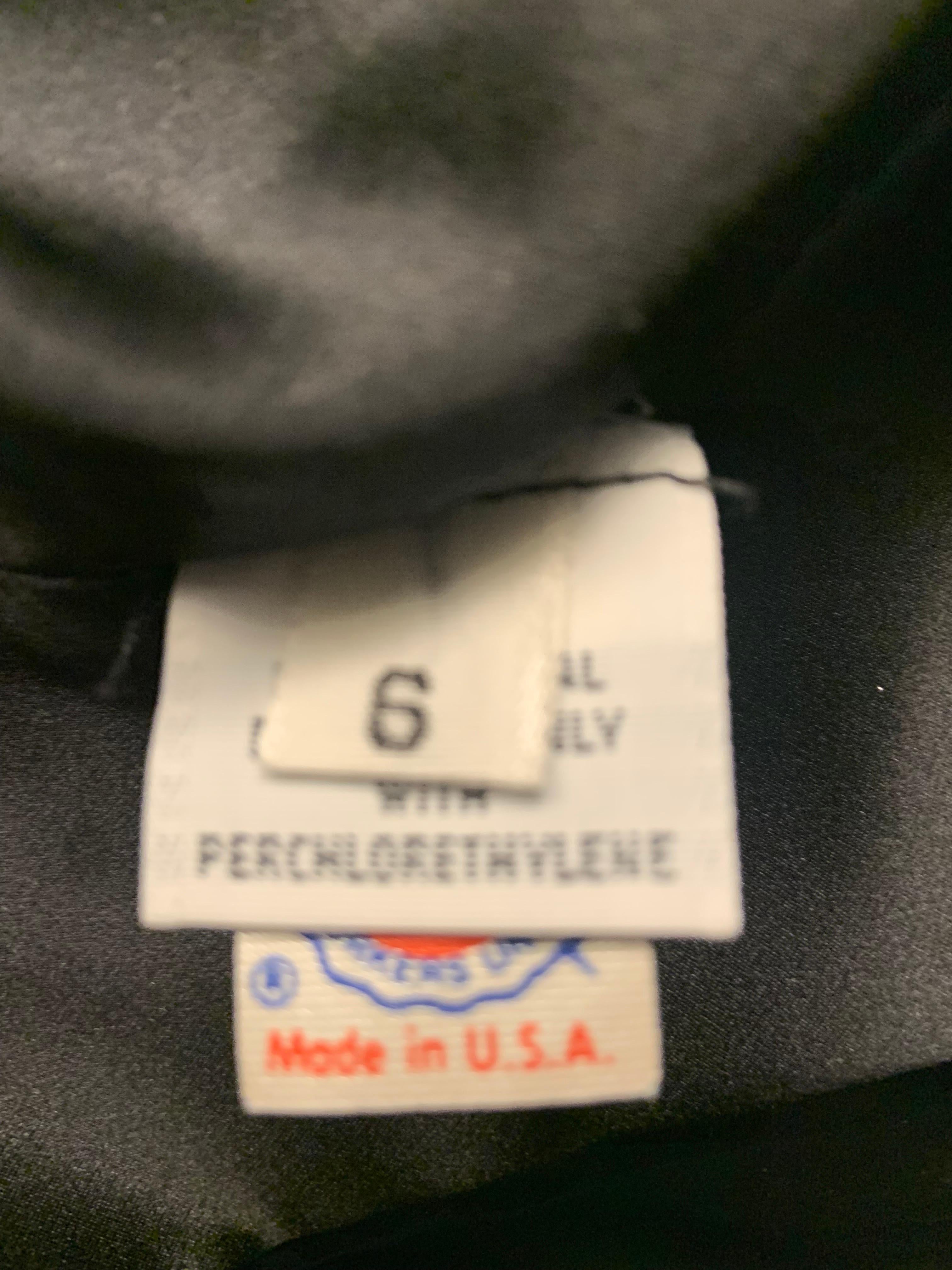 Oscar de la Renta Schwarzes Cocktailkleid aus Seidenchiffon und Samt oder  Abendkleid im Angebot 9