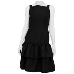 Oscar de La Renta Black Silk Cocktail dress