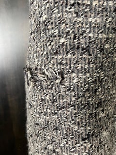 Oscar De La Renta Black, White, Brown Mini Dress