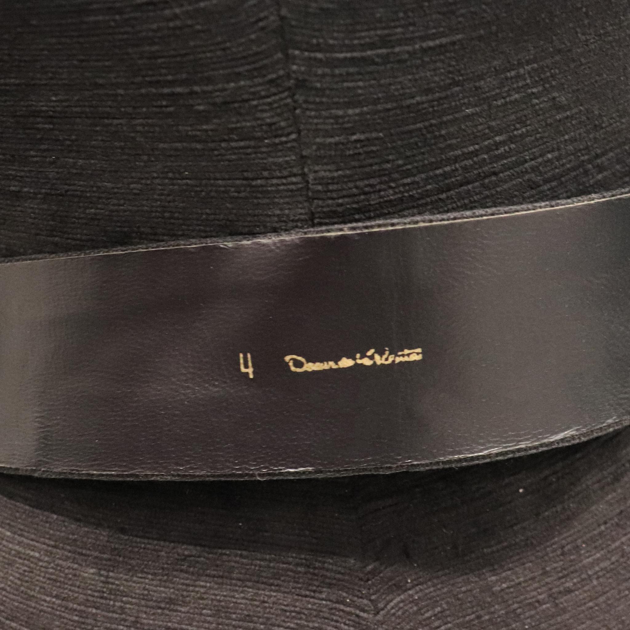 Oscar De La Renta Black Woven Belt W/ Bow  For Sale 1