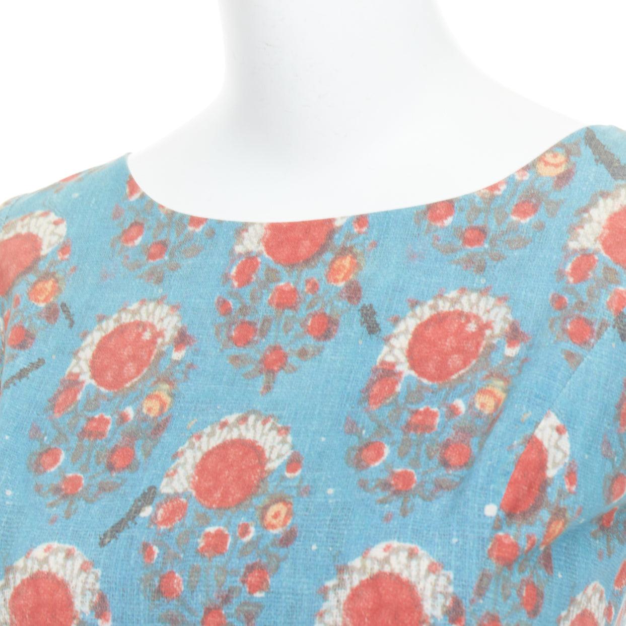OSCAR DE LA RENTA blue red vintage print cocktail dress US0 XS Taylor Swift
Reference: LNKO/A02559
Brand: Oscar de la Renta
Designer: Oscar De La Renta
Collection: SS 2012
As seen on: Taylor Swift
Material: Feels like cotton
Color: Red,