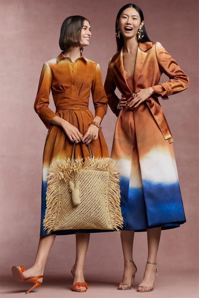 oscar midi dress brown Oscar Midi Dress Orange main image 1