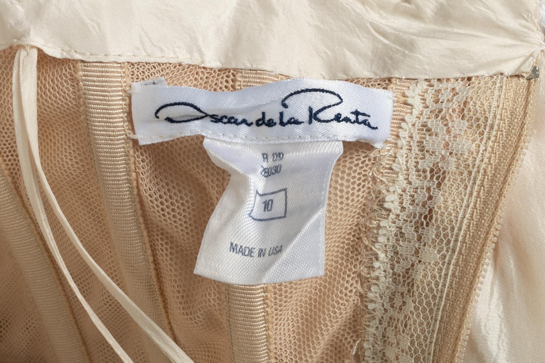 Oscar De La Renta abito bustier 2009 in vendita 4